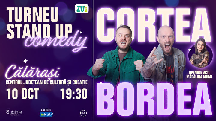 Stand-up Comedy cu Bordea, Cortea si Madalina Mihai